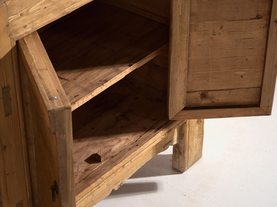 Groot antiek dressoir (ca. 1900) #10, Hout, IJzer, Bruin (foto 55 van 59)