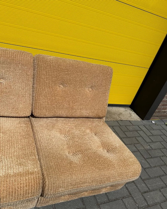Vintage beige corduroy modular sofa – 70s – Velvet (photo 7 of 18)