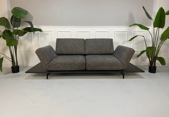Image 1 of Rolf Benz Aura Tissu Gris Canapé design Fonction relax