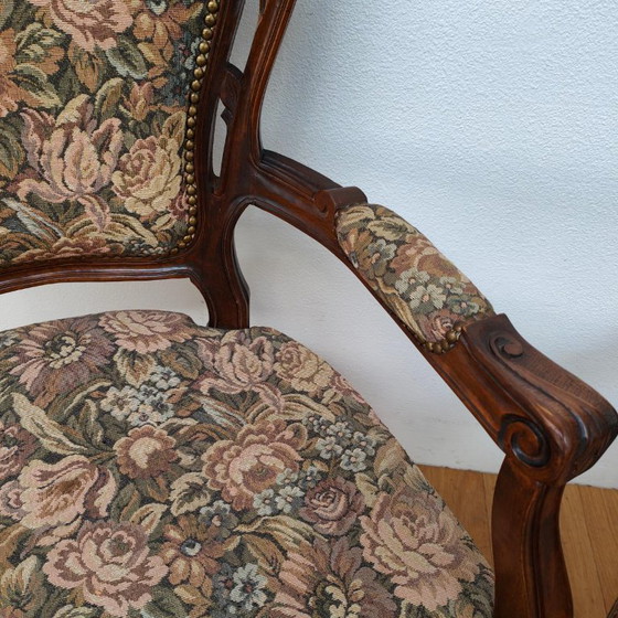 Set di sedie e poltrone vintage francesi Luigi XV Gobelin – Textile (photo 10 of 20)
