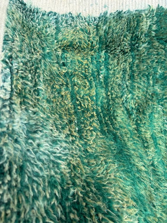 Image 1 of Marokkaans modern groen tapijt 210 x 300 cm, authentiek Marokkaans tapijt