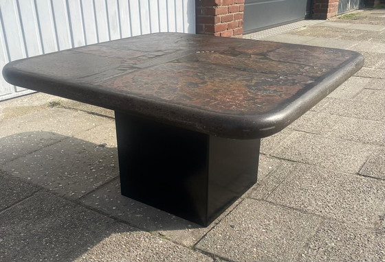 Image 1 of For sale: set of 2 Brutalist coffee tables by Paul Kingma