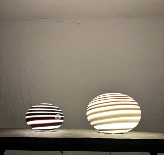 Image 1 of 2 ILU di Vetro Zebra tafellampen 