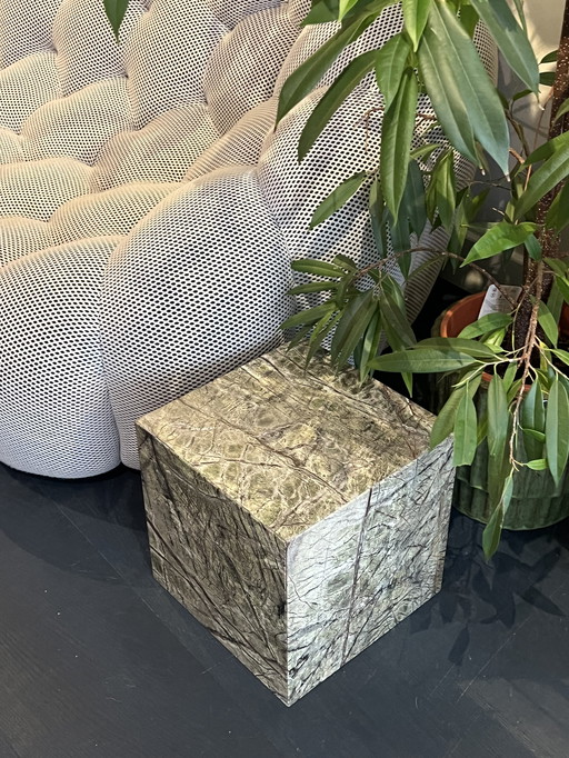 Table basse en marbre - Cube en marbre - Table basse en marbre