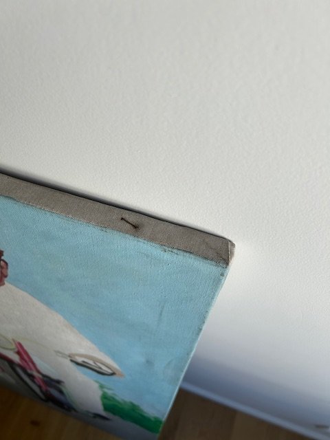 Image 1 of Pop Art, Der Moped-Fahrer, Huile sur toile