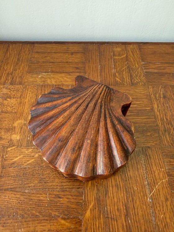 Image 1 of Boîte en bois coquillage - charme naturel
