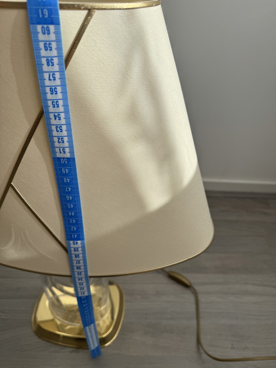 Image 1 of Lampada in vetro in stile Regency con elementi dorati