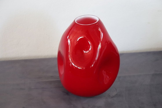 Image 1 of Vaso italiano in vetro artistico di Murano, anni '70