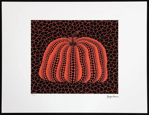Naar een ontwerp van Yayoi Kusama, Pompoen, Lithografie, jaren 1990