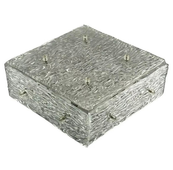 Image 1 of Lámpara de techo de los años 60 Plafoniere Kalmar Franken Ice Glass Design