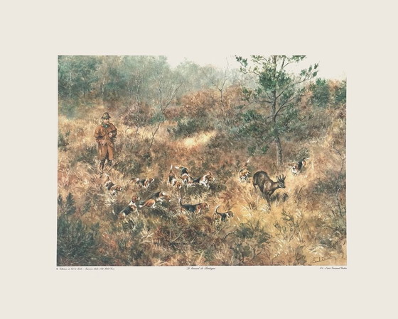 Image 1 of Emmanuel FRACHON Il capriolo di Bretagna serigrafia 1994