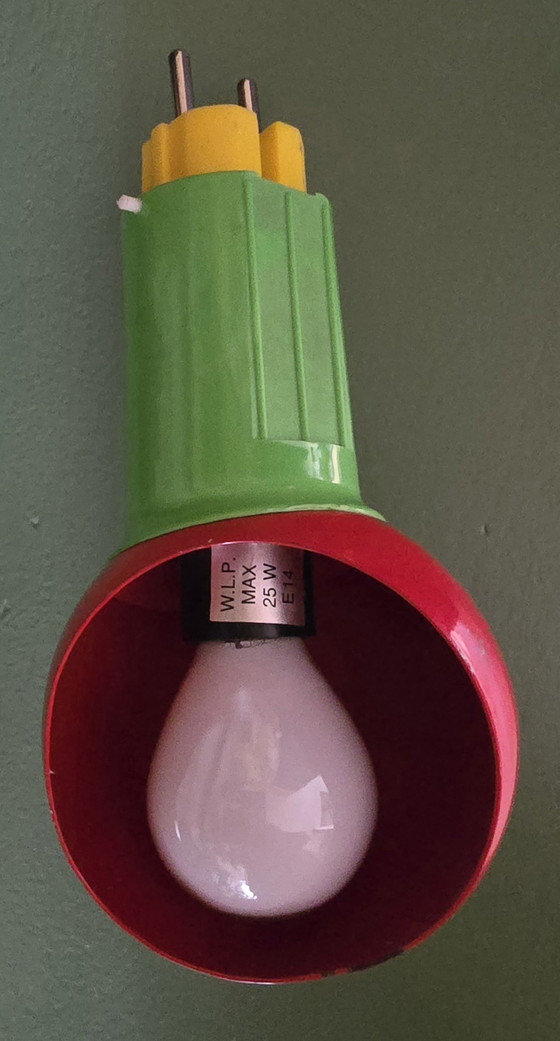 Image 1 of Lampe à brancher Memphis Bendt Hansen x WLP aux couleurs des années 70
