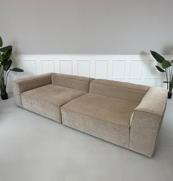 Image 1 of Bolia Cosima Sofa Beige Corduroy Fabric Couch Large Corner