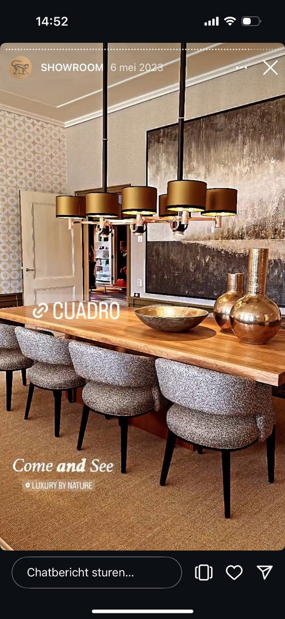 Image 1 of Chêne Hofstede Raanhuis Cuadro Table de salle à manger 280x100 avec base solide