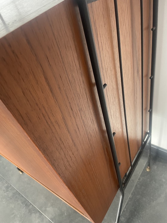 Image 1 of Vintage modular string wall system with cabinet