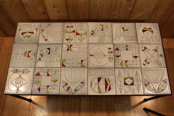 Image 1 of Mesa de centro de cerámica Roger Capron, década de 1960