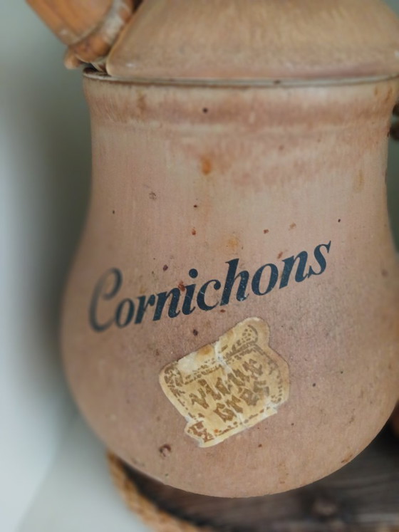 Set Vintage Francese in Gres per Olive e Cetriolini – Servizi da tavola, Ceramic, Wood (photo 5 of 5)