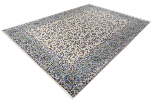 Perzisch tapijt Kashan Gesigneerd 4,28 x 3,08 Oosters tapijt fijn nr. 1152