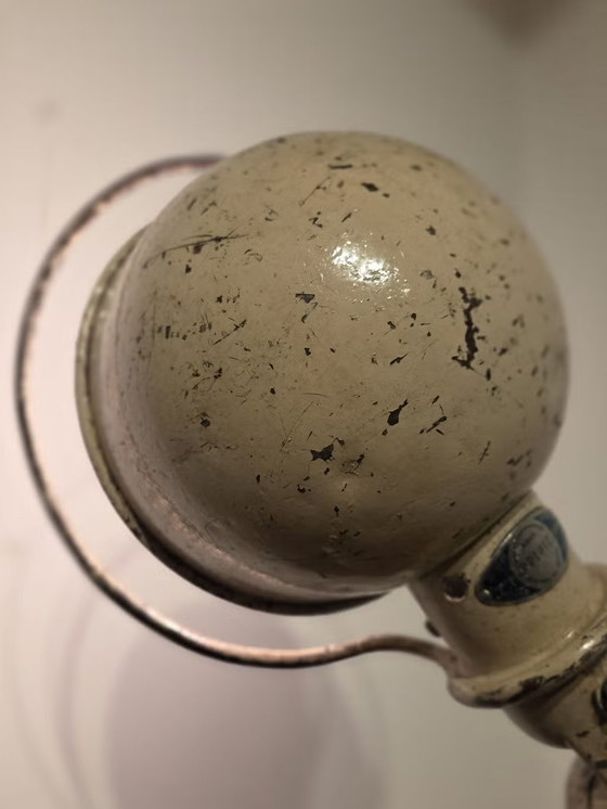 Jean-Louis Domecq, Lampada Jieldé industriale beige, Anni '50, Jielde, Lampade da tavolo, Metallo (foto 15 di 23)
