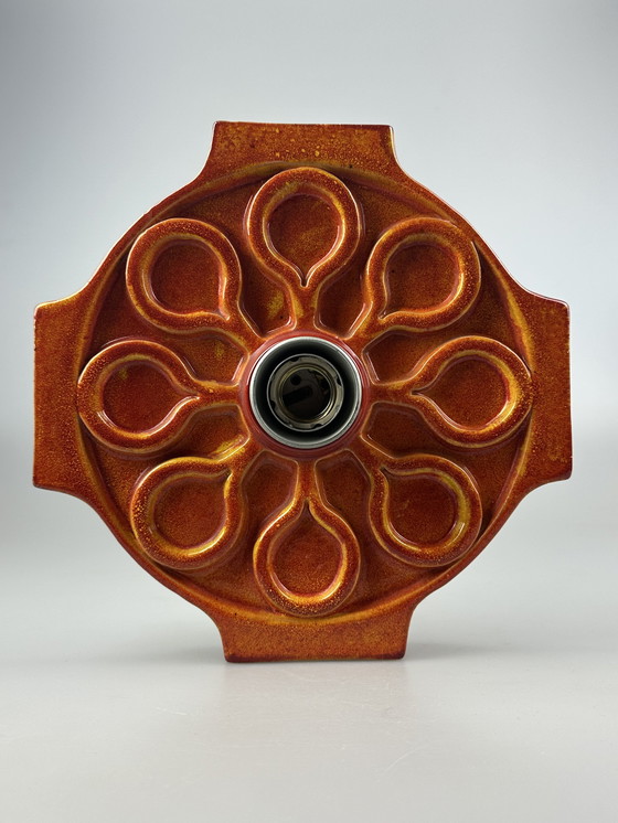 Image 1 of Lámpara de pared de cerámica de los años 60 y 70, diseño de la era espacial de mediados de siglo