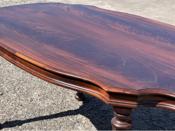 Image 1 of Mahonie eetkamer tafel 
