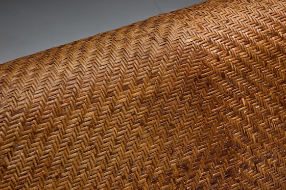 Image 1 of Sofá de mimbre tejido de mediados de siglo, Francia, década de 1970