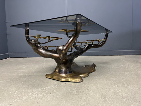Image 1 of Bronze bonsai coffee table by Willy daro, 1970s