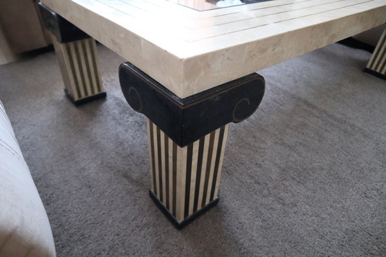 Image 1 of Tavolino da caffè tessellato Maitland Smith, Stati Uniti, anni '80