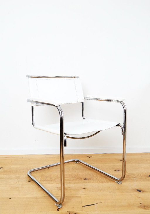 Set di 4 poltrone Modello S34 di Mart Stam per Thonet – eetkamerstoelen, Leather (photo 2 of 21)