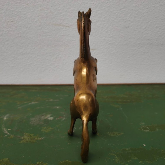 Image 1 of Statua d'ottone d'epoca, statua di cavallo in ottone