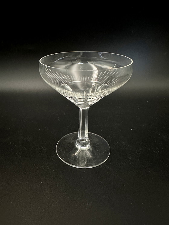 Image 1 of 6 x West Germany Likeurglazen Kristal 60s