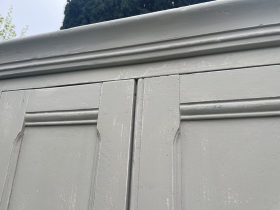 Image 1 of Tall Narrow Kitchen Cupboard Serving Cabinet Display Cabinet 260 cm. French