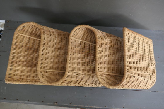 Image 1 of Revistero de pared de ratán Ikea "Tiby" Karl Malmvall