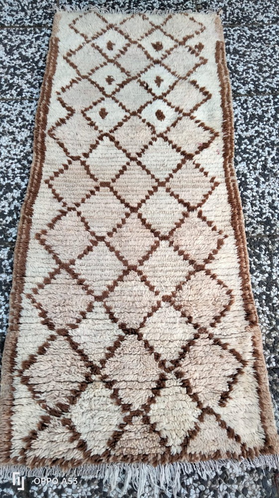 Image 1 of Handgeknoopt Berber kleed wol 169x69cm