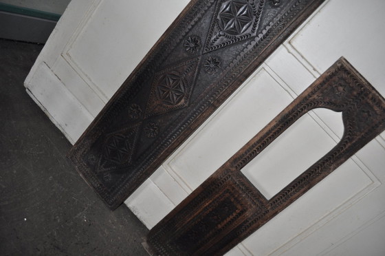 Hungarian Wooden Panels, 1940s, Set of 2 – Wall decoration, Vintage (photo 4 of 7)