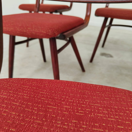 Set of 6 Jitona Sobeslav chairs, Czechoslovakia 1960 – Dining chairs, Mid Century Modern (photo 18 of 21)