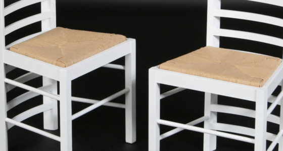 2 Sedie, Riproduzione, Ladderback Chair, Charles Rennie Mackintosh, Nuovo – Poltrone, Wood, Textile (photo 4 of 5)