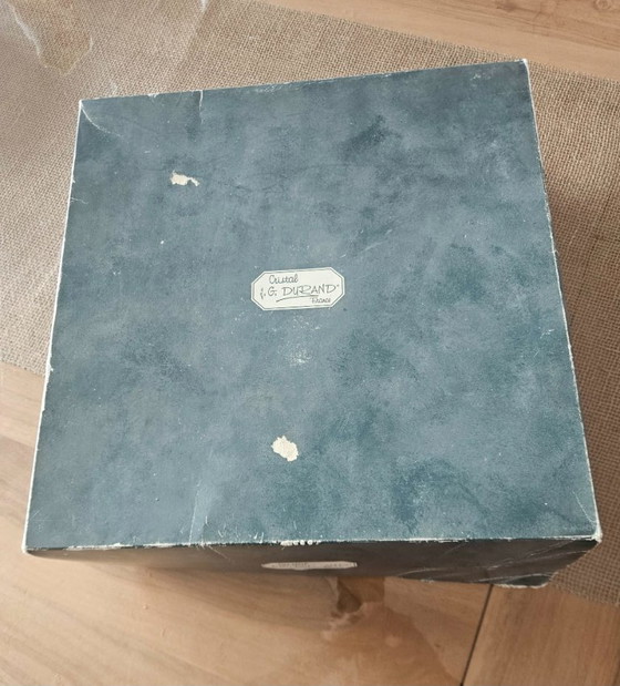 Image 1 of JG Durand Mantova crystal bowl – Mint condition with sticker and original box – 36cm