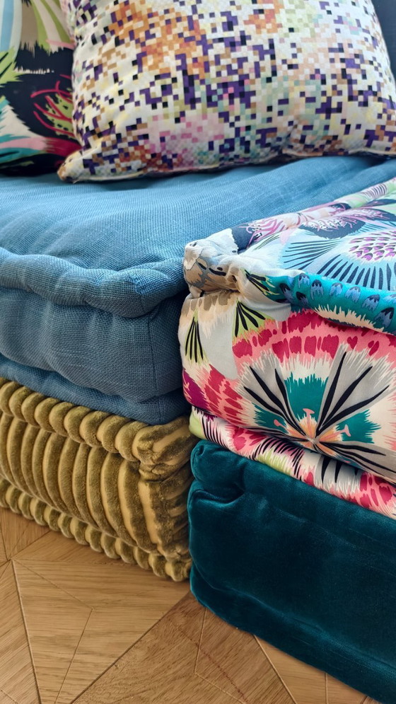 Image 1 of Roche Bobois Mah Jong Bank met Missoni Edition-elementen