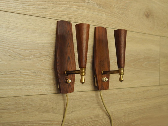 Image 1 of Set of two wall lamps, Danish design, 1970s, production: Denmark