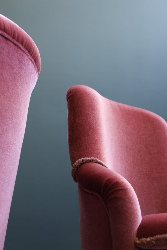 Image 1 of Set di due sedie da boudoir vintage