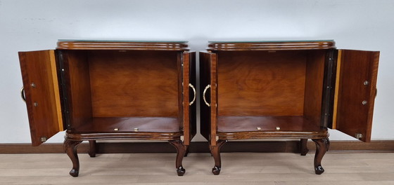 Image 1 of Art-Deco-Nachttische aus Florenz, 1934