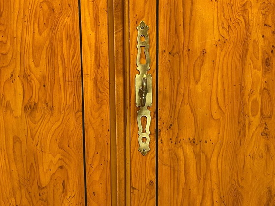 Drexel Heritage Mobile bar / Credenza buffet Campaign anni '70 – Piano scorrevole estensibile. USA, anni (photo 6 of 24)