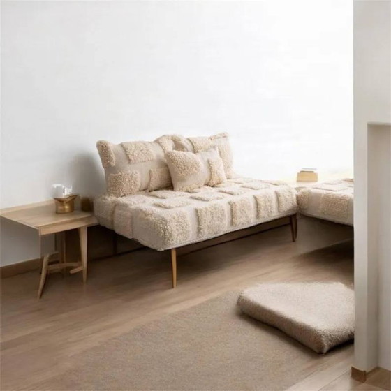 Image 1 of Set di cuscini da pavimento in lana marocchina fatti a mano