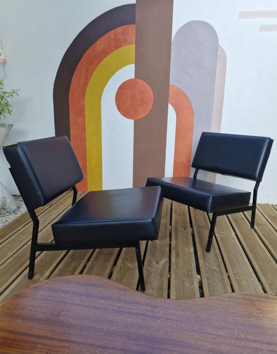 Image 1 of Pair of modular armchairs by P.Guariche, circa 1960s