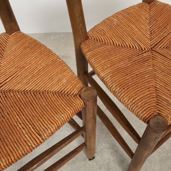 Image 1 of Charlotte Perriand Bauche Nr. 19 Stühle, Frankreich, 1950er Jahre