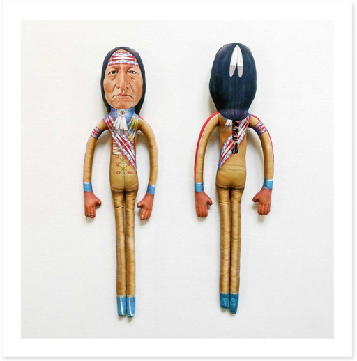 Sitting Bull Art Doll Collectible | Sitting Bull Gift for History Lovers | Sitting Bull Decor | Native American Home Decor