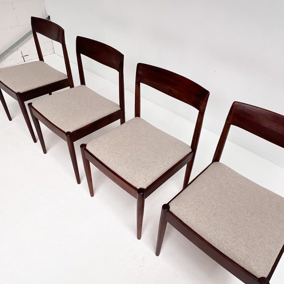 Set di 4 sedie di design danese di metà secolo, anni '60 – Sedie da pranzo, Textile (photo 4 of 15)