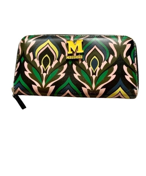 Cartera icónica de Missoni con estampado de espiga y llamas. – portemonnees klein lederwaren, Lambskin