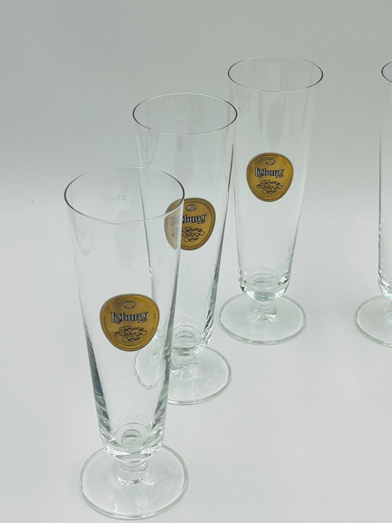 Set di 6 bicchieri flûte da birra Loburg, Bicchieri e caraffe, Vetro, Trasparente (foto 2 di 8)